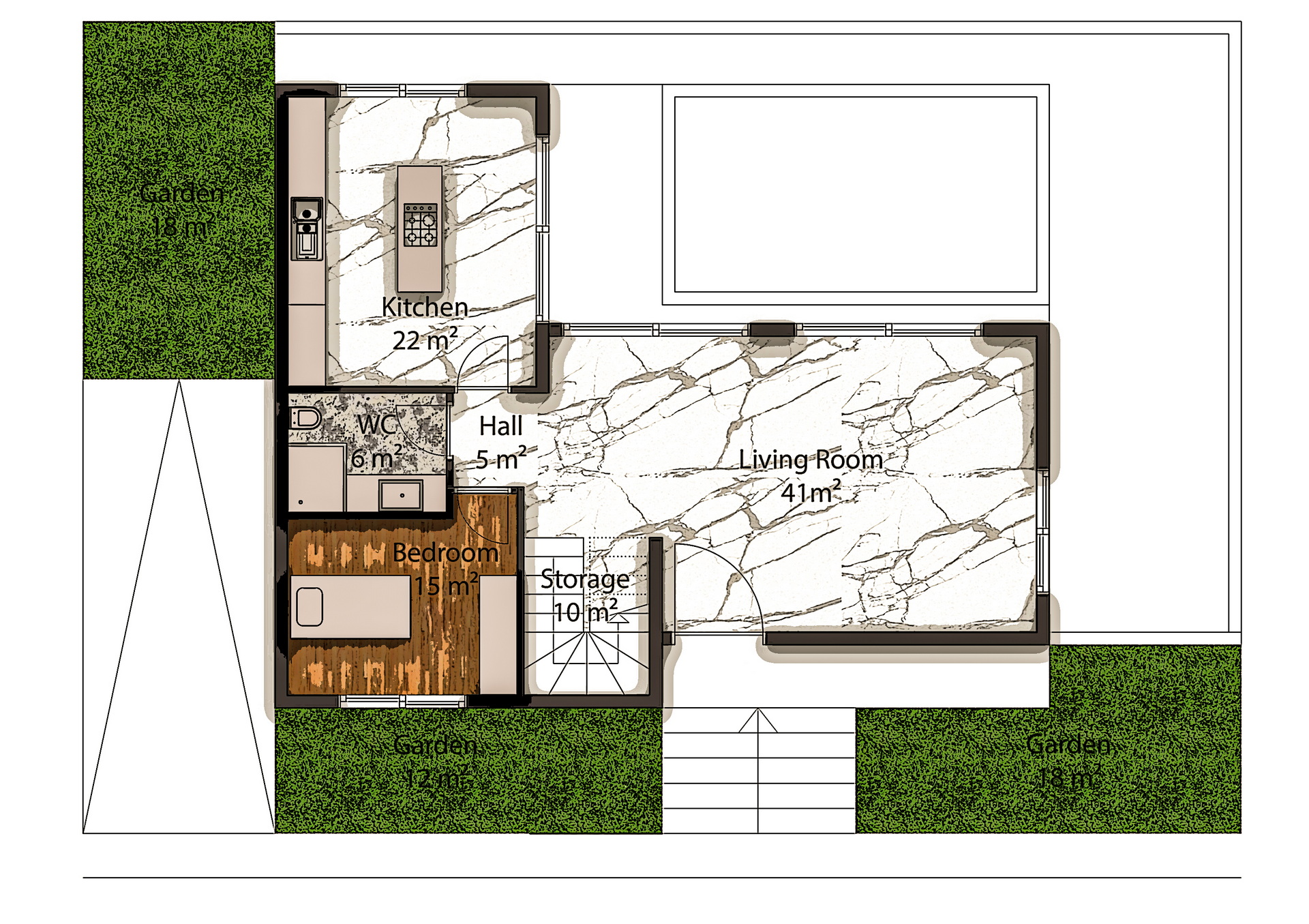 Larmes Villas 6+2 Ruby 02_ruby ground